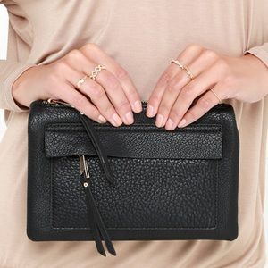 Dress Up Black Clutch